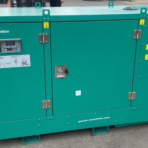 A green cummins generator