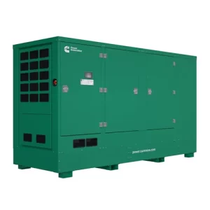a green cummins generator on aM